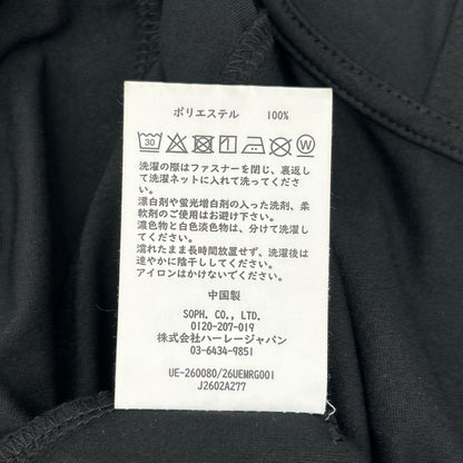 uniform experiment ユニフォームエクスペリメント ×ハーレー 26SS ラッシュブロックパーティー ブラック ジップフーディー トップス
