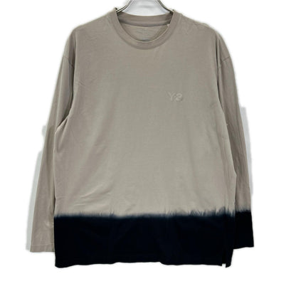Y-3 ワイスリー 25年製 KQ9781 DIPPED LONG SLEEVE TEE トップス