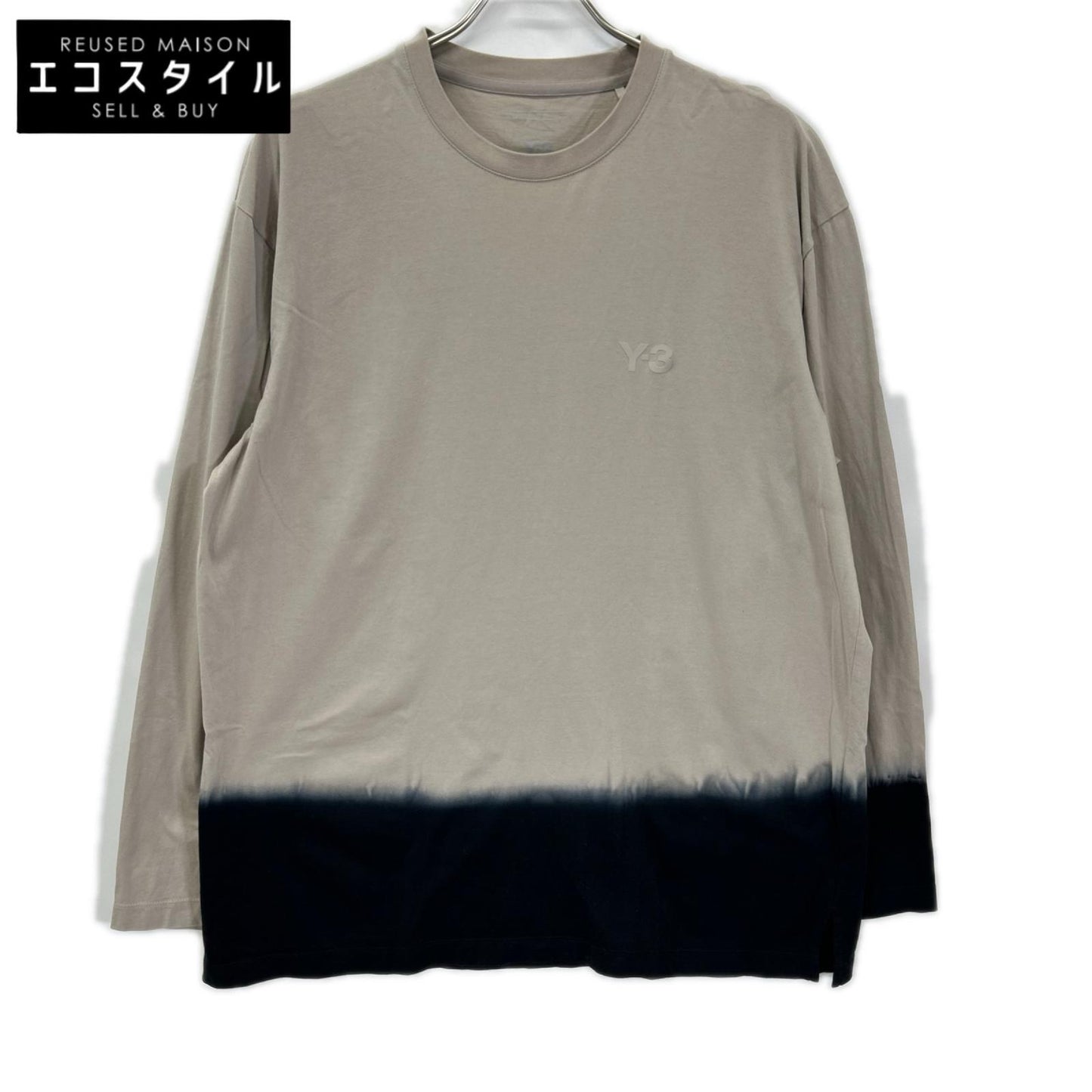 Y-3 ワイスリー 25年製 KQ9781 DIPPED LONG SLEEVE TEE トップス