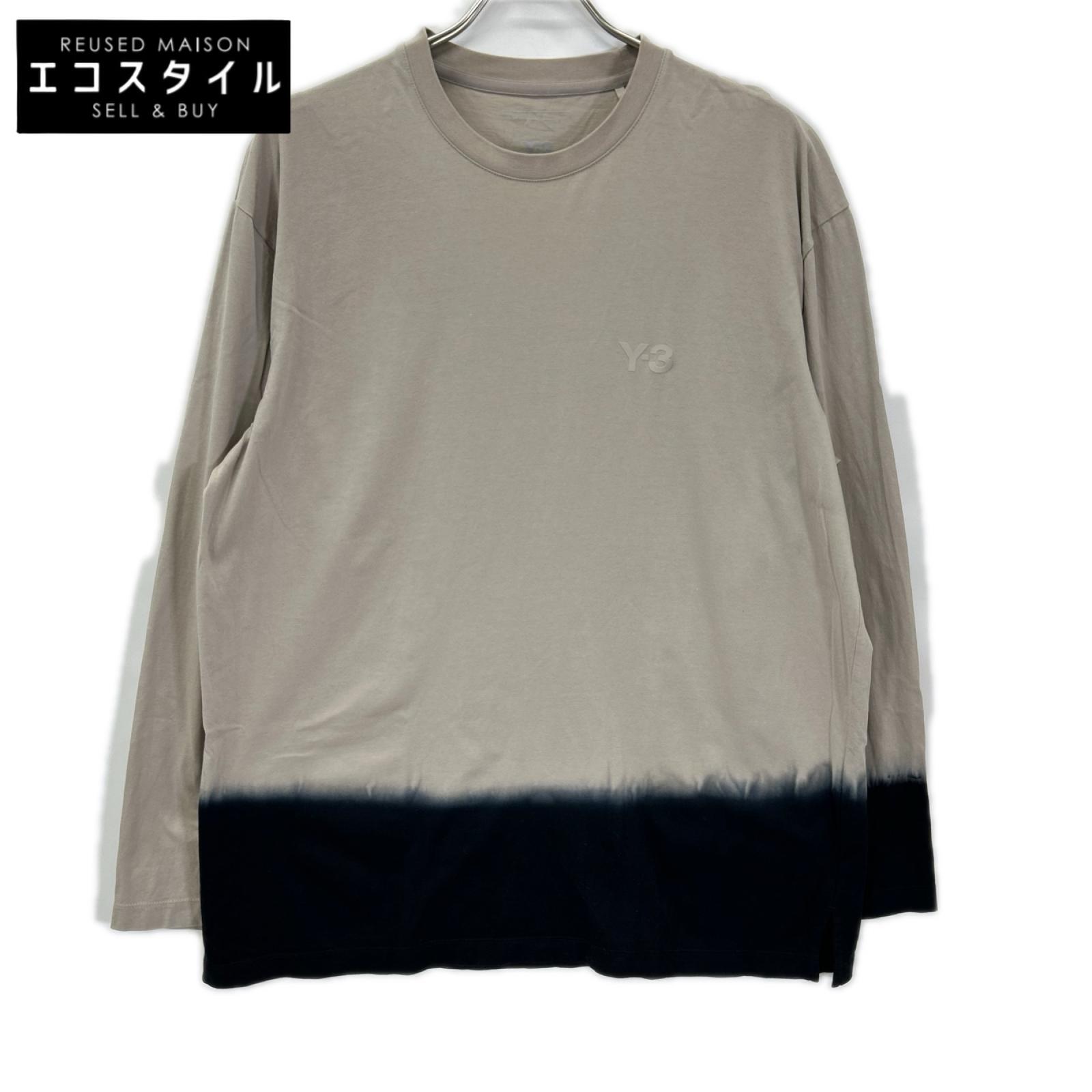 Y-3 ワイスリー 25年製 KQ9781 DIPPED LONG SLEEVE TEE トップス