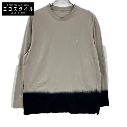 Y-3 ワイスリー 25年製 KQ9781 DIPPED LONG SLEEVE TEE トップス