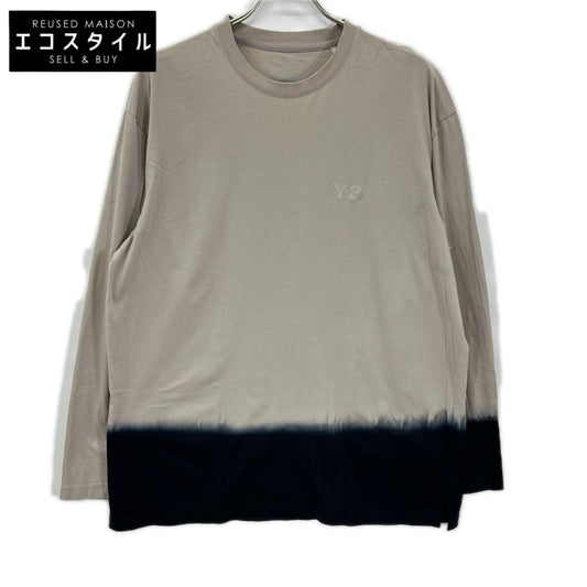 Y-3 ワイスリー 25年製 KQ9781 DIPPED LONG SLEEVE TEE トップス