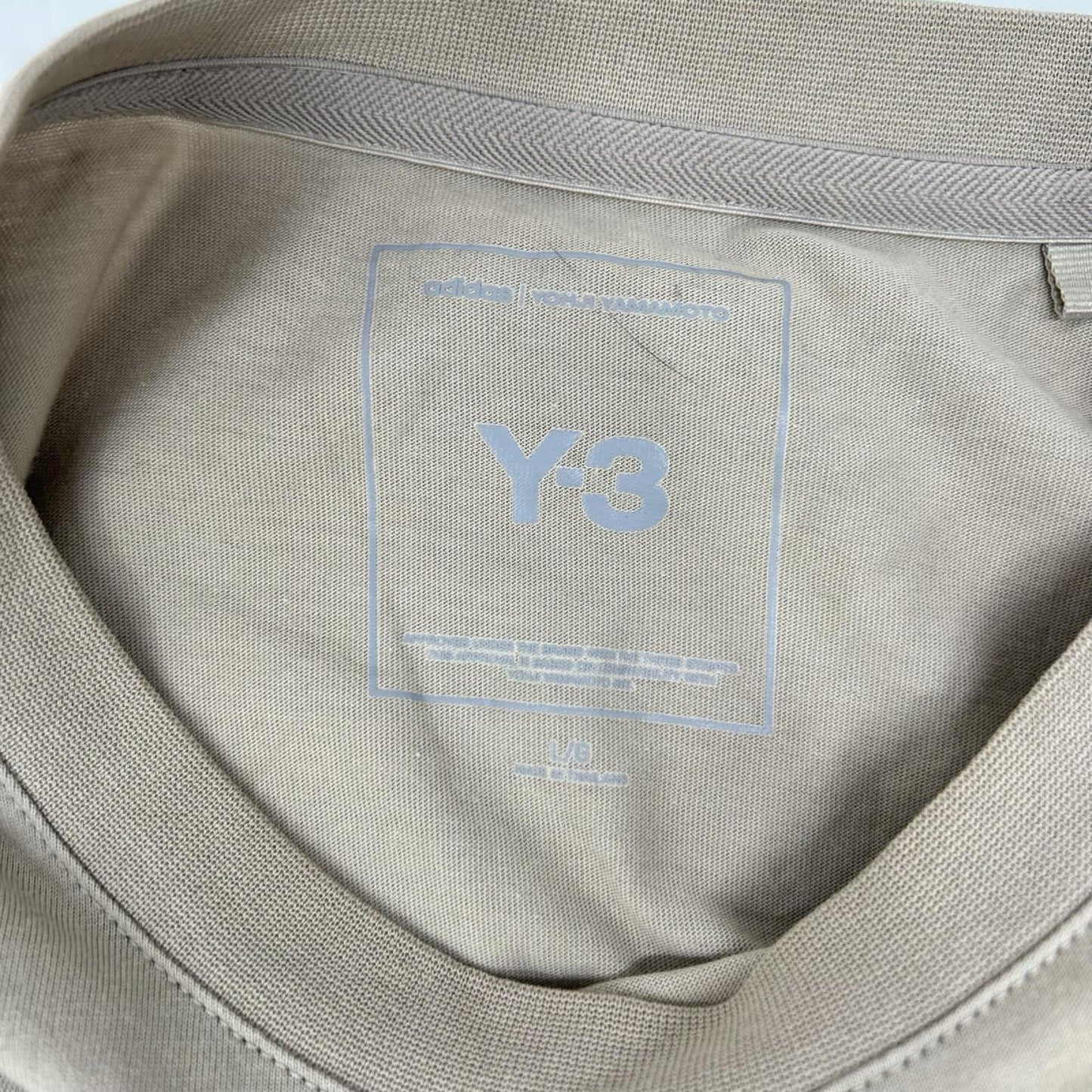 Y-3 ワイスリー 25年製 KQ9781 DIPPED LONG SLEEVE TEE トップス