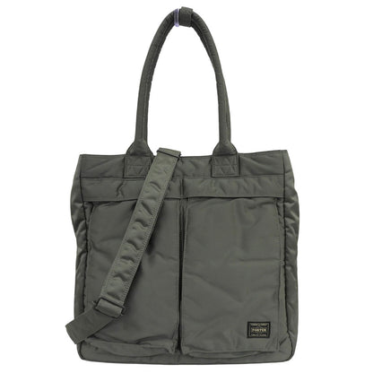 PORTER ポーター 美品 TANKER CARRYING TOTE BAG トートバッグ メンズ グリーン系 622-19839 トートバッグ