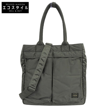 PORTER ポーター 美品 TANKER CARRYING TOTE BAG トートバッグ メンズ グリーン系 622-19839 トートバッグ