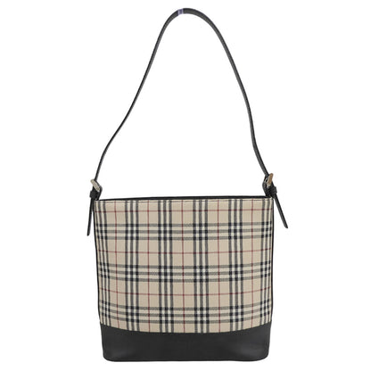 BURBERRY バーバリー ノヴァチェック ワンショルダーバッグ ショルダーバッグ レディース ブラック×ベージュ ショルダーバッグ