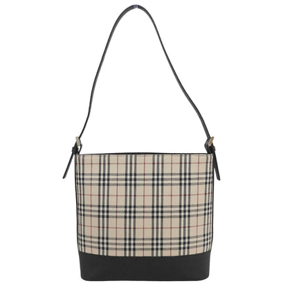 BURBERRY バーバリー ノヴァチェック ワンショルダーバッグ ショルダーバッグ レディース ブラック×ベージュ ショルダーバッグ