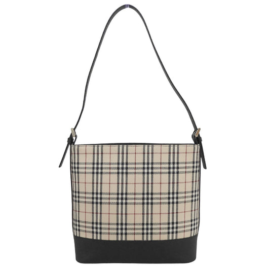 BURBERRY バーバリー ノヴァチェック ワンショルダーバッグ ショルダーバッグ レディース ブラック×ベージュ ショルダーバッグ