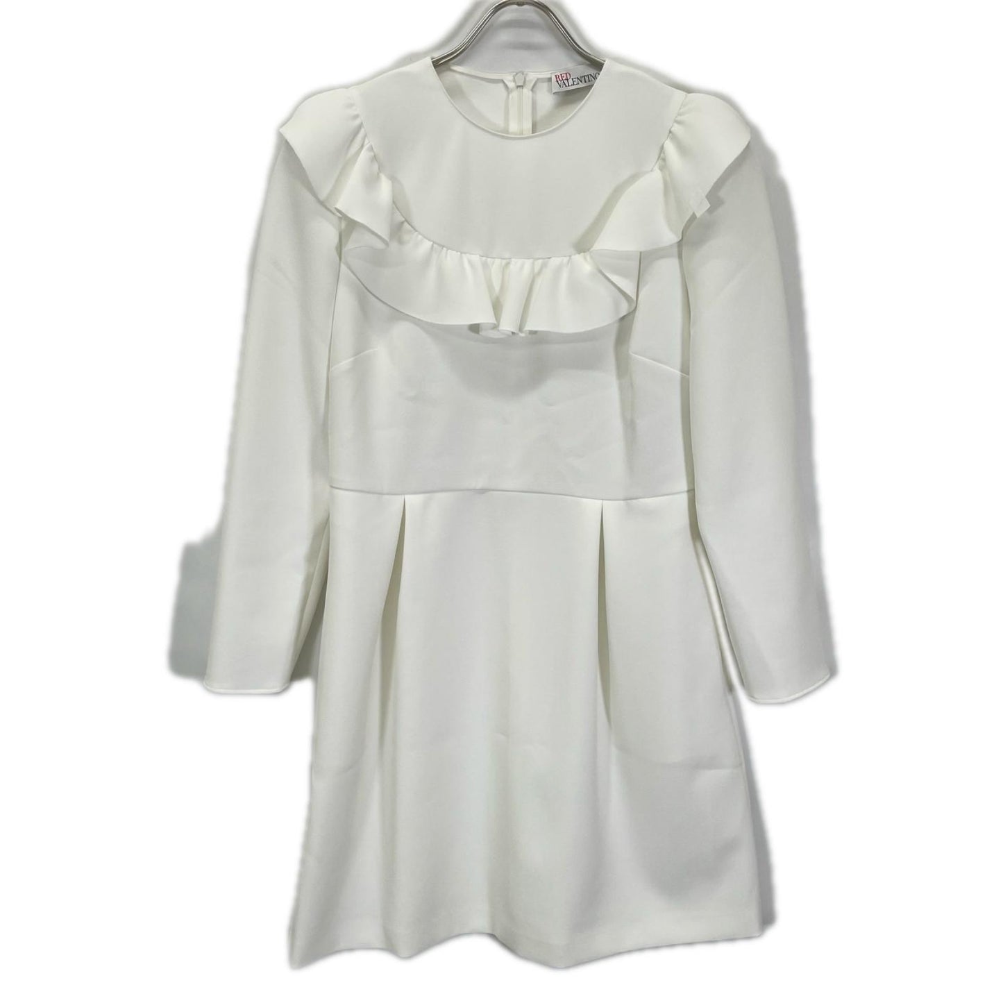 RED VALENTINO レッドヴァレンチノ ホワイト UR3VAS55 フリルデザイン ワンピース ワンピース