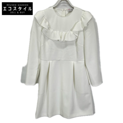 RED VALENTINO レッドヴァレンチノ ホワイト UR3VAS55 フリルデザイン ワンピース ワンピース