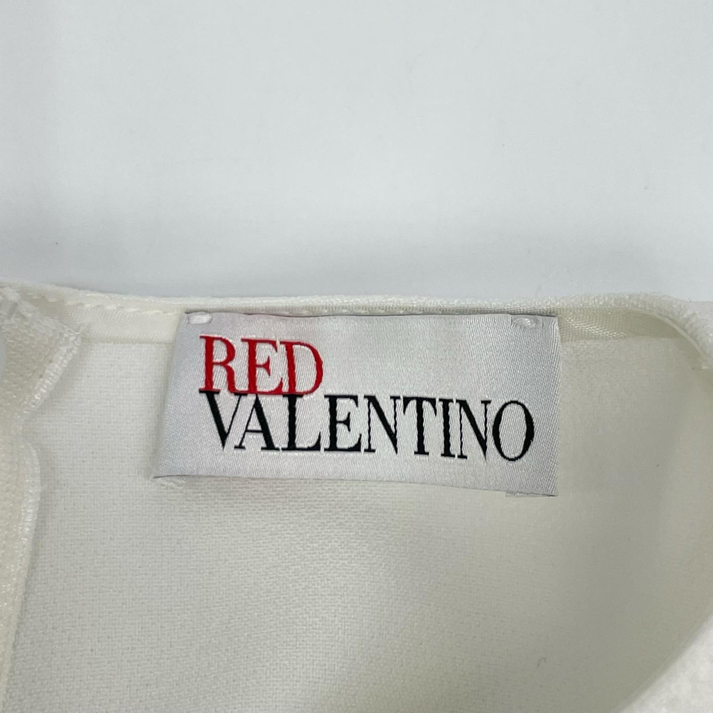 RED VALENTINO レッドヴァレンチノ ホワイト UR3VAS55 フリルデザイン ワンピース ワンピース