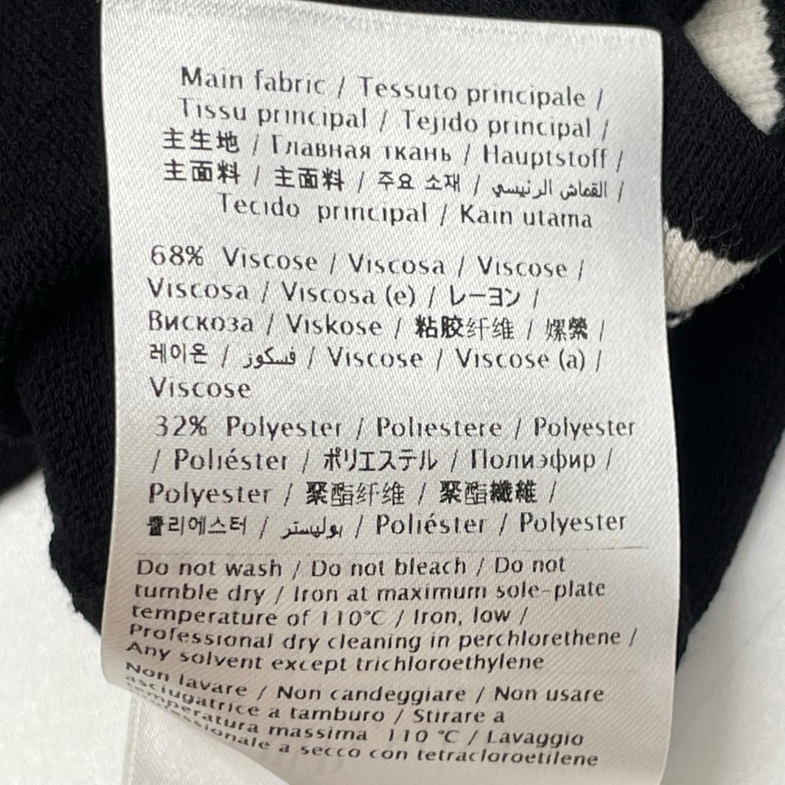 RED VALENTINO レッドヴァレンチノ ホワイト×ブラック ニット フリルワンピース ワンピース