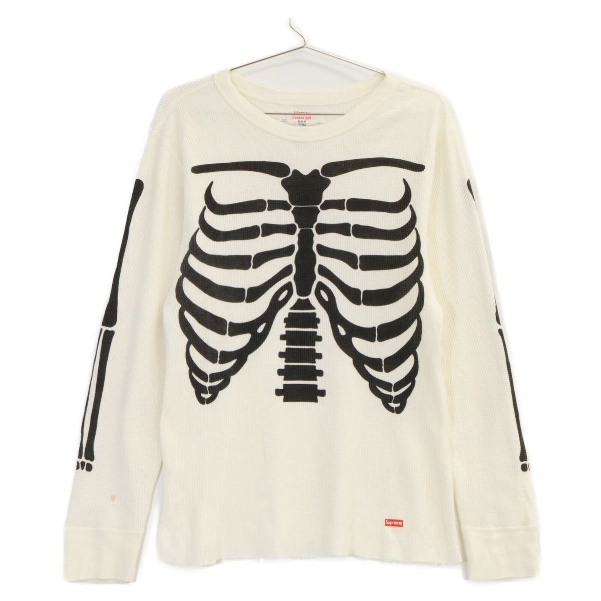 Hanes ヘインズ ×SUPREME ボーンズ サーマル クルーネック Tシャツ トップス