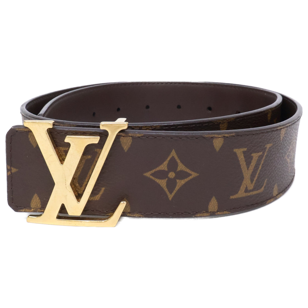 LOUIS VUITTON ルイヴィトン M0323 サンチュール LV イニシャル モノグラムキャンバス リバーシブル ベルト