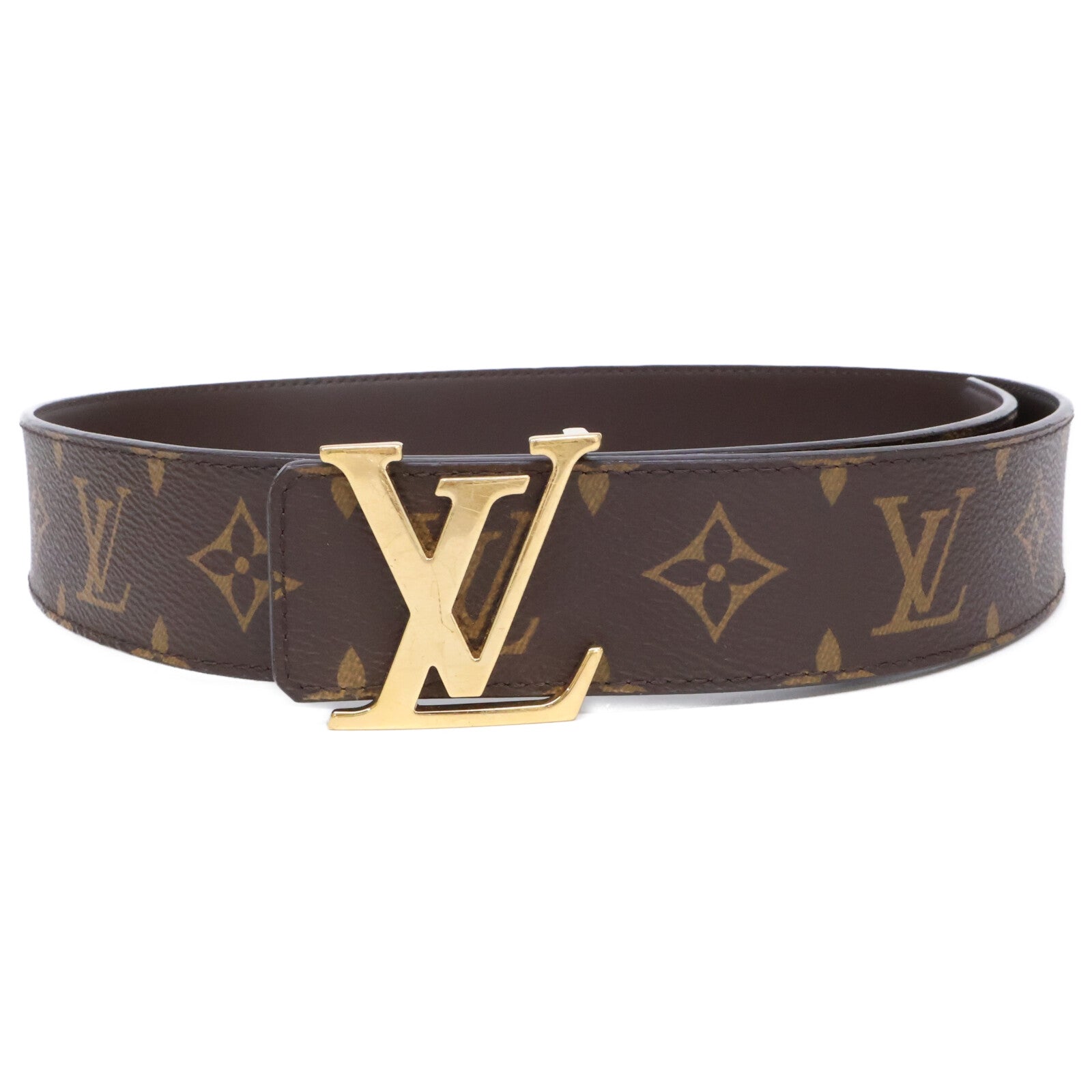 LOUIS VUITTON ルイヴィトン M0323 サンチュール LV イニシャル モノグラムキャンバス リバーシブル ベルト
