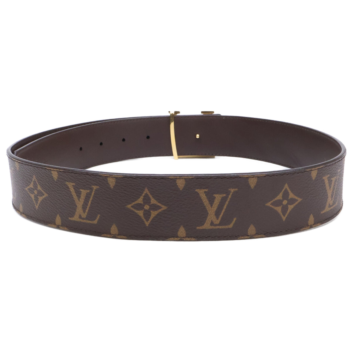 LOUIS VUITTON ルイヴィトン M0323 サンチュール LV イニシャル モノグラムキャンバス リバーシブル ベルト