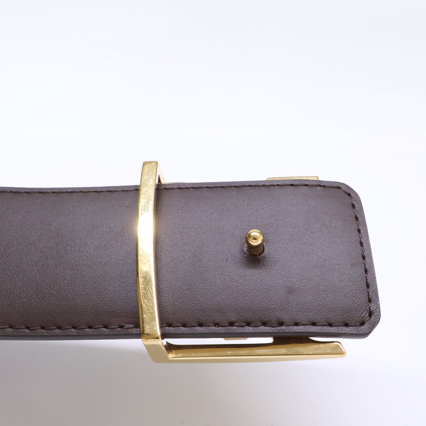 LOUIS VUITTON ルイヴィトン M0323 サンチュール LV イニシャル モノグラムキャンバス リバーシブル ベルト