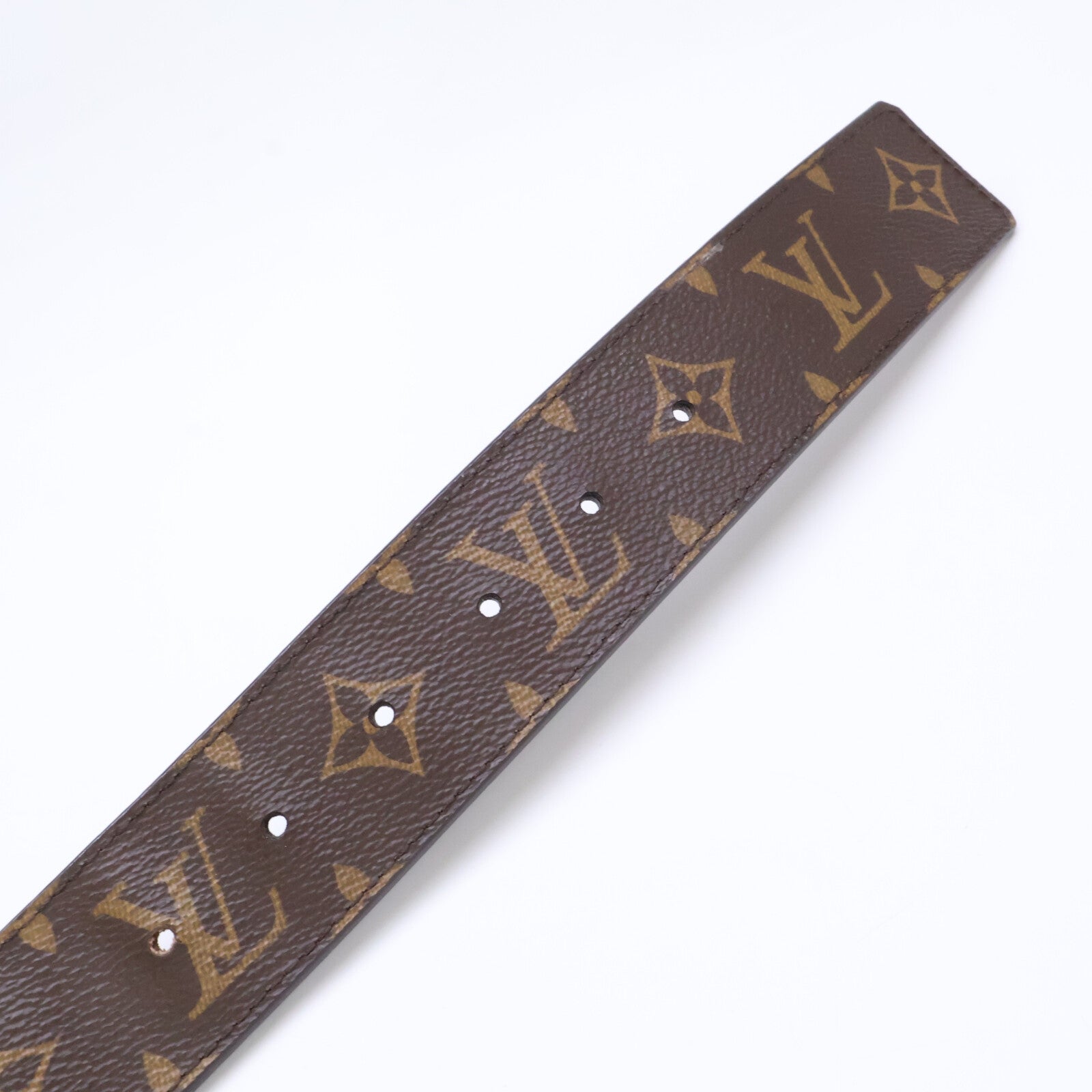 LOUIS VUITTON ルイヴィトン M0323 サンチュール LV イニシャル モノグラムキャンバス リバーシブル ベルト