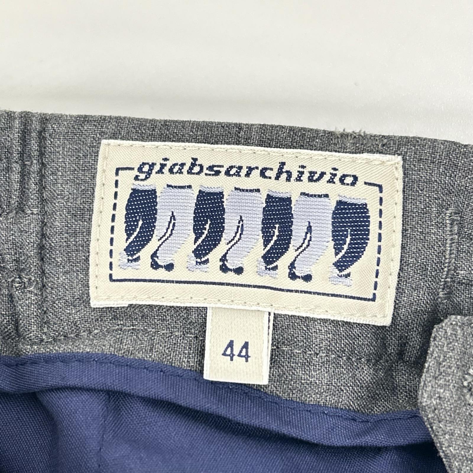 giab's ARCHIVIO ジャブスアルキヴィオ MASACCIO グレー イージースラックスパンツ ボトムス