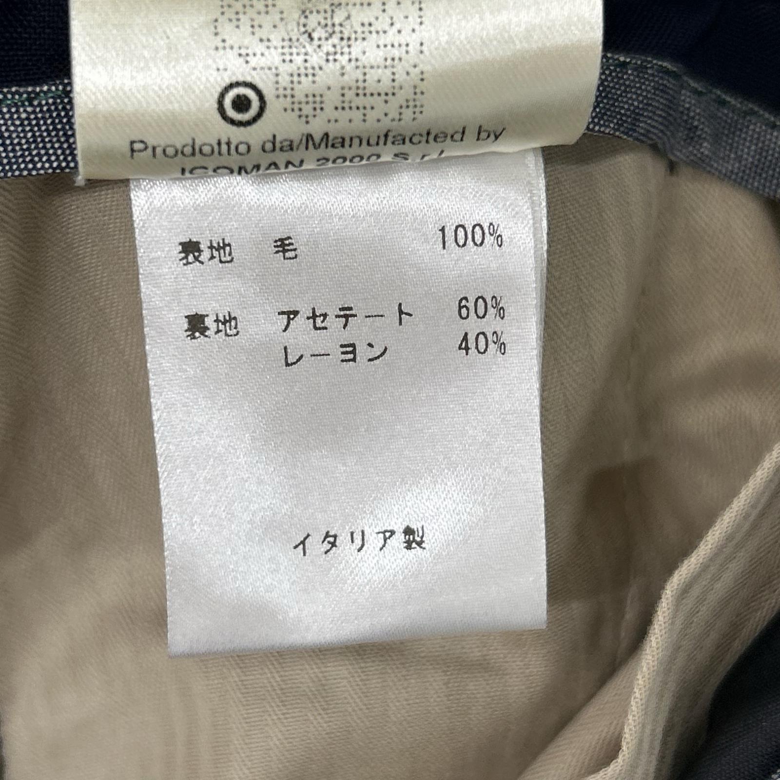 BERWICH ベルウィッチ scotch ネイビー 2プリーツ スラックパンツ ボトムス