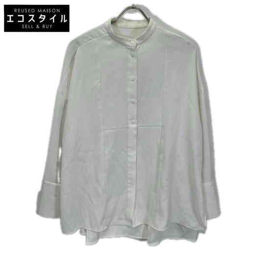 ENFOLD エンフォルド 25年 300IS230-2661 ホワイト SLIT SHIRT BLOUSE トップス