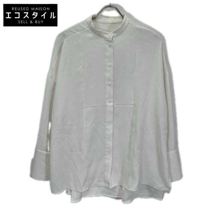ENFOLD エンフォルド 25年 300IS230-2661 ホワイト SLIT SHIRT BLOUSE トップス