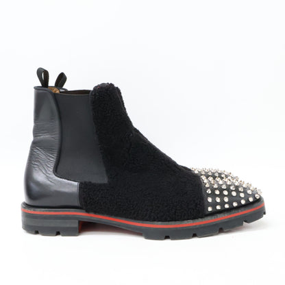 CHRISTIAN LOUBOUTIN クリスチャンルブタン 3211051 MELON SPIKES FLAT メロン スパイクス フラット カーフ/ブークレ チェルシーブーツ シューズ