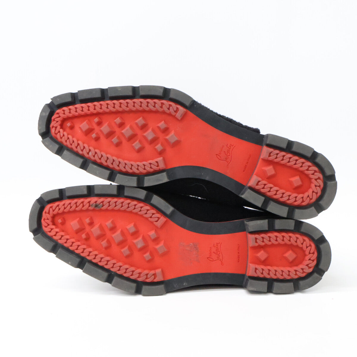 CHRISTIAN LOUBOUTIN クリスチャンルブタン 3211051 MELON SPIKES FLAT メロン スパイクス フラット カーフ/ブークレ チェルシーブーツ シューズ