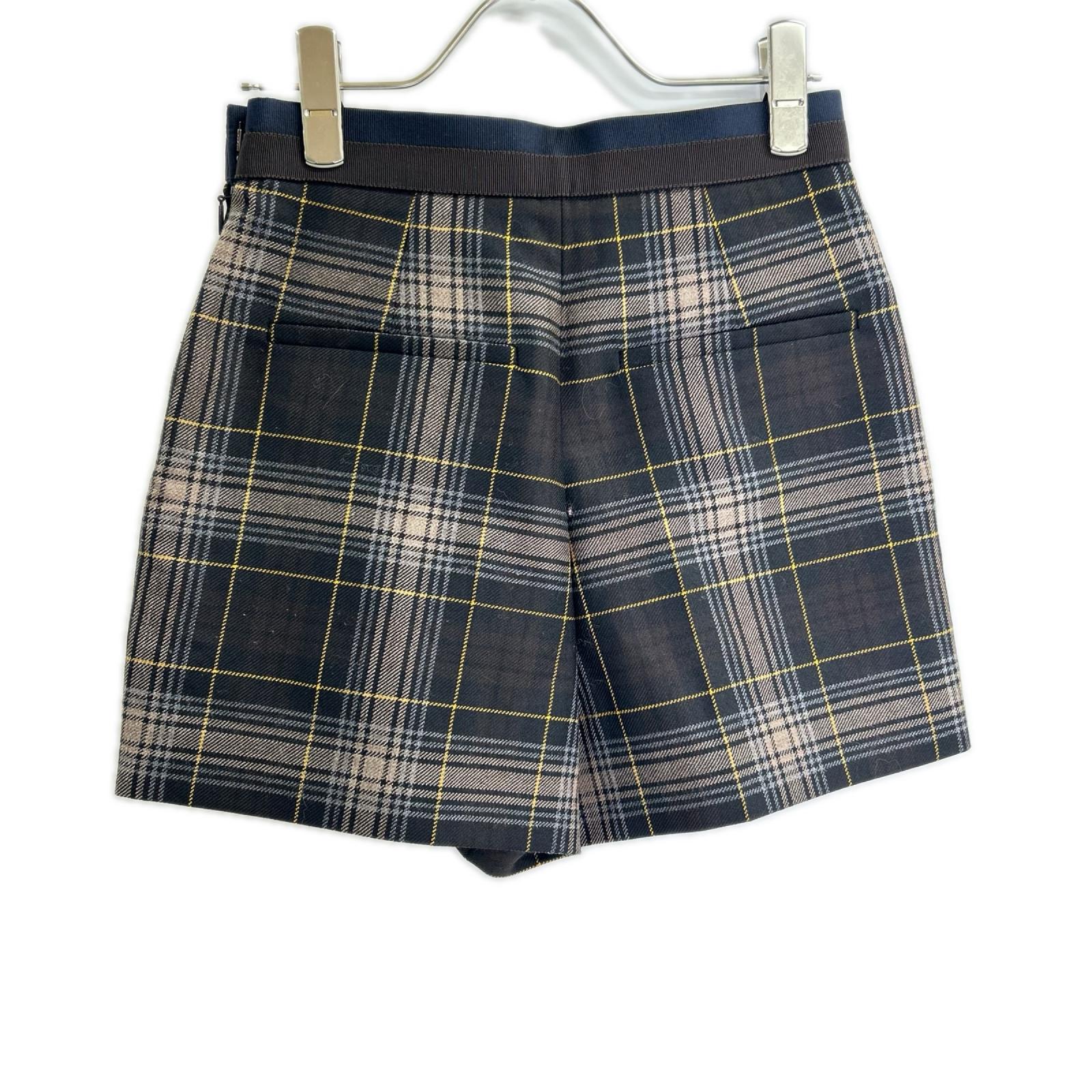 FENDI フェンディ 24年製 FR6611 チェック柄 キュロットパンツ ボトムス