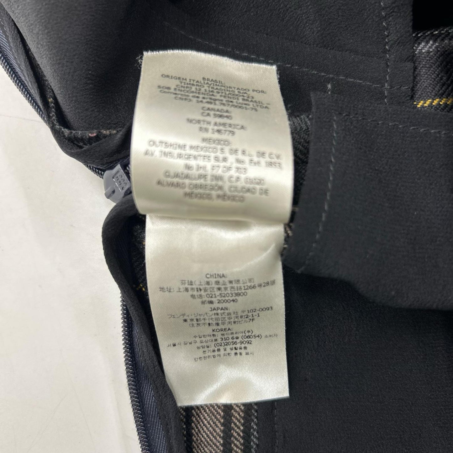 FENDI フェンディ 24年製 FR6611 チェック柄 キュロットパンツ ボトムス