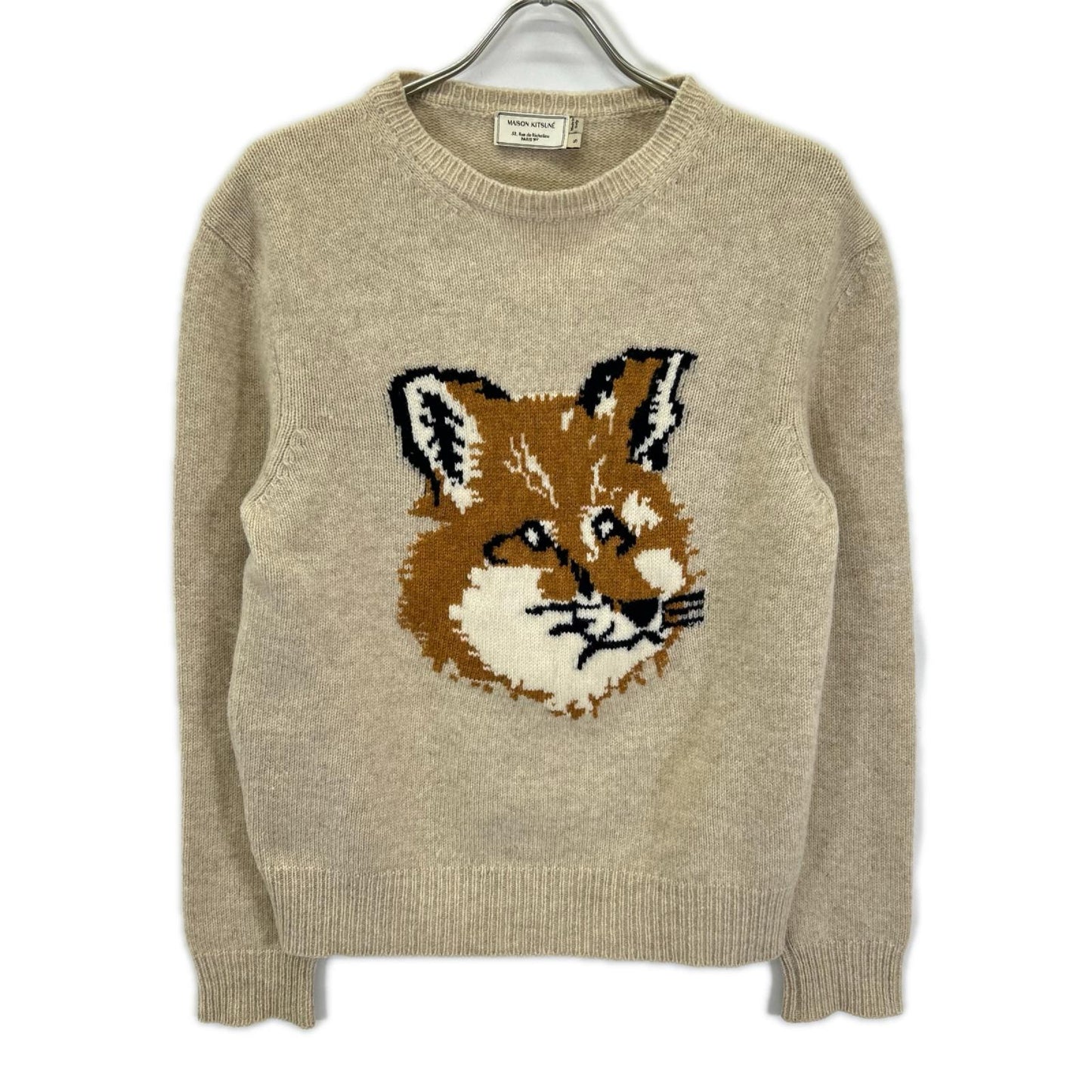 MAISON KITSUNE メゾンキツネ KMM-0667-B フォックスヘッド ニットセーター トップス