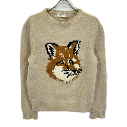 MAISON KITSUNE メゾンキツネ KMM-0667-B フォックスヘッド ニットセーター トップス