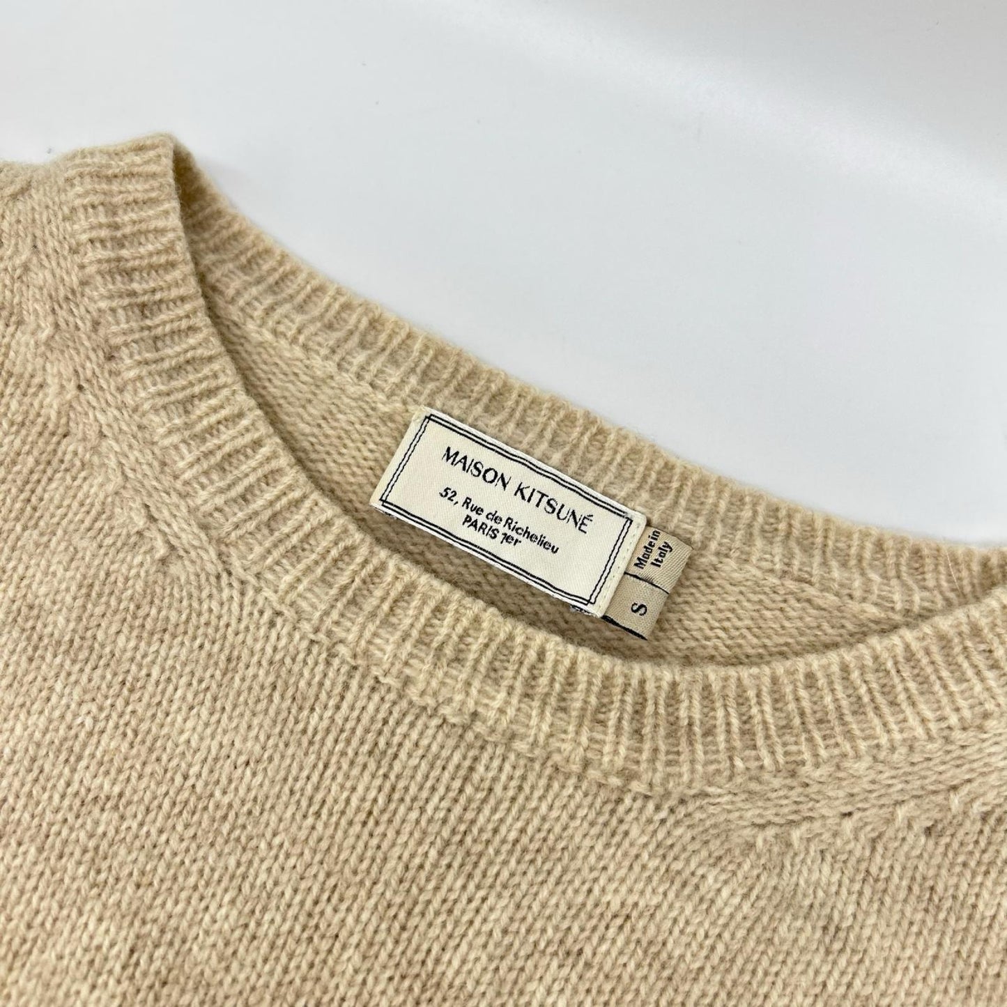 MAISON KITSUNE メゾンキツネ KMM-0667-B フォックスヘッド ニットセーター トップス