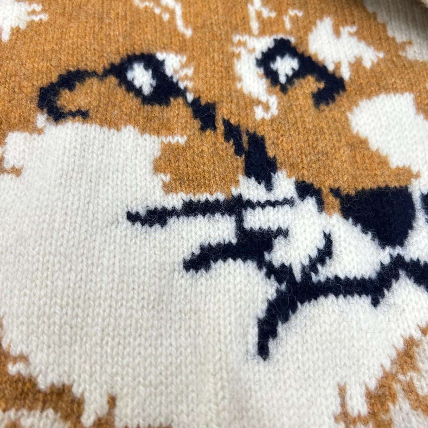 MAISON KITSUNE メゾンキツネ KMM-0667-B フォックスヘッド ニットセーター トップス