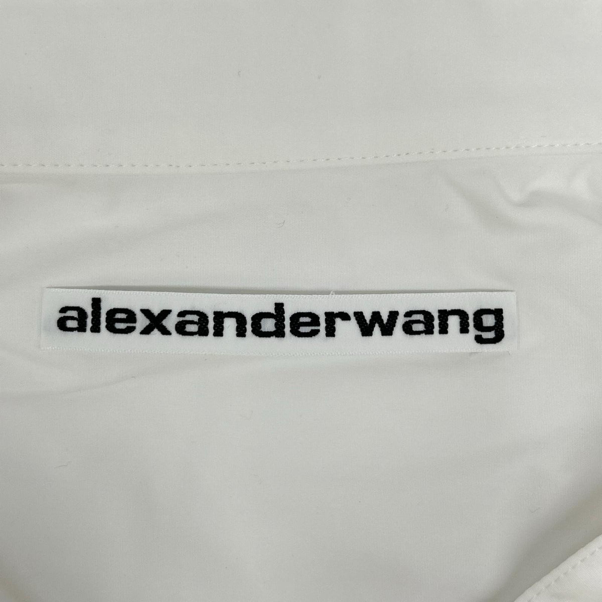 ALEXANDER WANG アレキサンダーワン 1WC1251976 ロゴエラスティック クロップドシャツ トップス