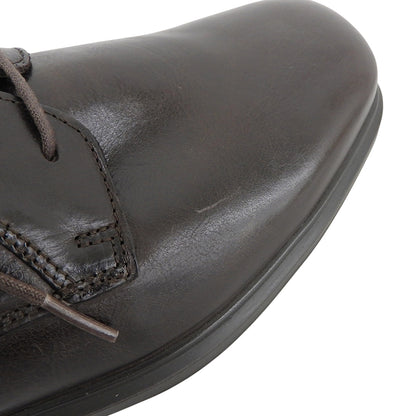 ECCO エコー 美品 ヘルシンキ 2 レザー プレーントゥ ダービーシューズ メンズ ブラウン 42 500164 シューズ