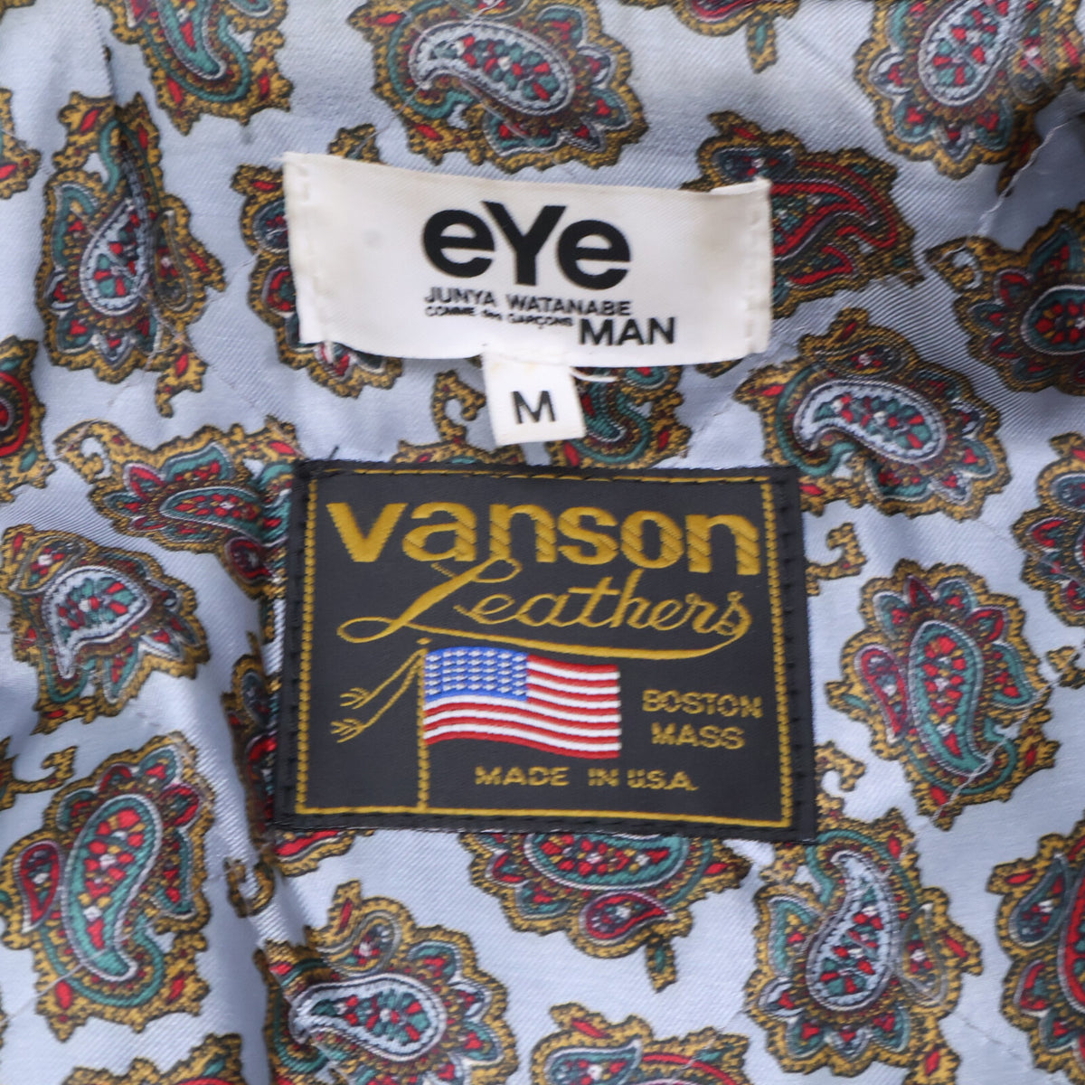 COMMEdesGARCONS JUNYA WATANABE コムデギャルソンジュンヤワタナベ VANSONバンソン別注 WF-J901 カウハイド ダブルライダースジャケット ジャケット