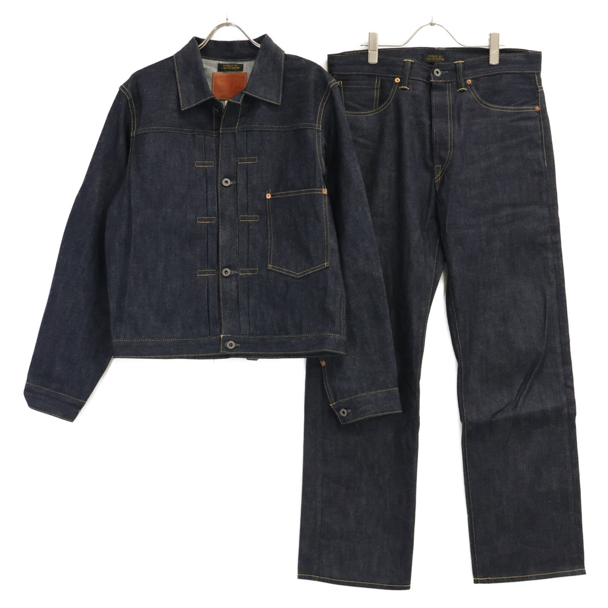 RRL ダブルアールエル 【美品/国内正規/26SS】782P11644001/11645001 JAPAN WOVEN 1944 大戦モデル TYPE 1 JACKET/DENIM PANTS セットアップ スーツ セットアップ