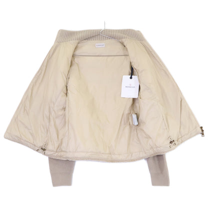 MONCLER モンクレール 【新品同様/25年製】L10939B00033 パデッド テディ＆ウール ジップアップ カーディガン/ダウン ジャケット