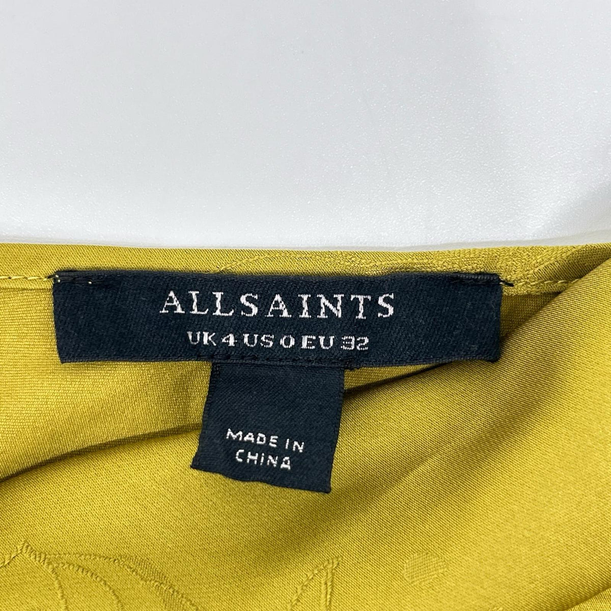 All Saints オールセインツ 23年製 グリーン 花柄 サテン ノースリーブ ワンピース ワンピース