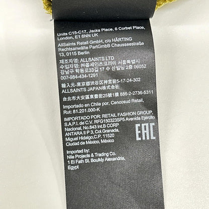 All Saints オールセインツ 23年製 グリーン 花柄 サテン ノースリーブ ワンピース ワンピース