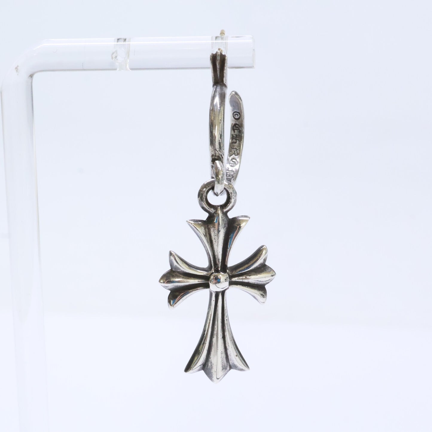 Chrome hearts クロムハーツ SV925 x 14K タイニーCHクロス フープ ピアス