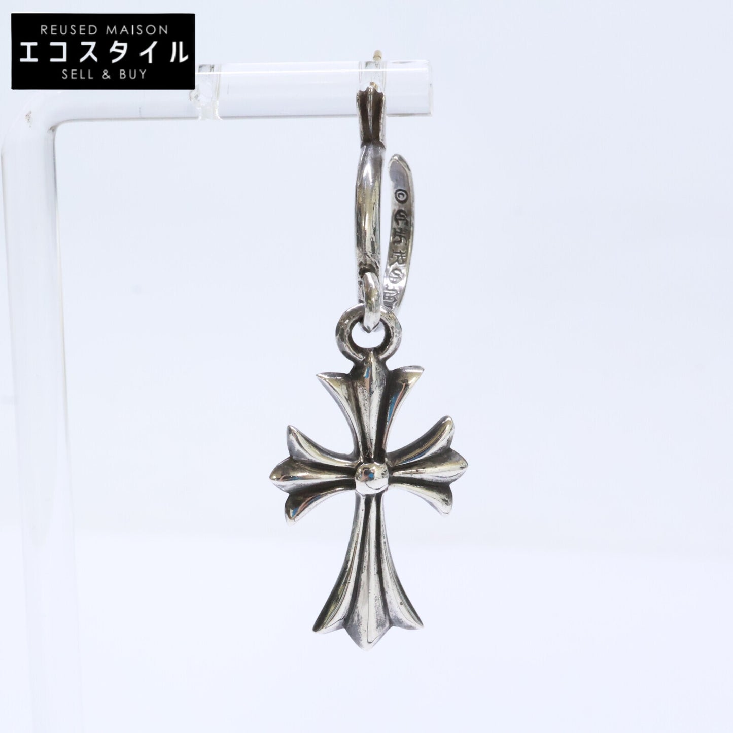 Chrome hearts クロムハーツ SV925 x 14K タイニーCHクロス フープ ピアス