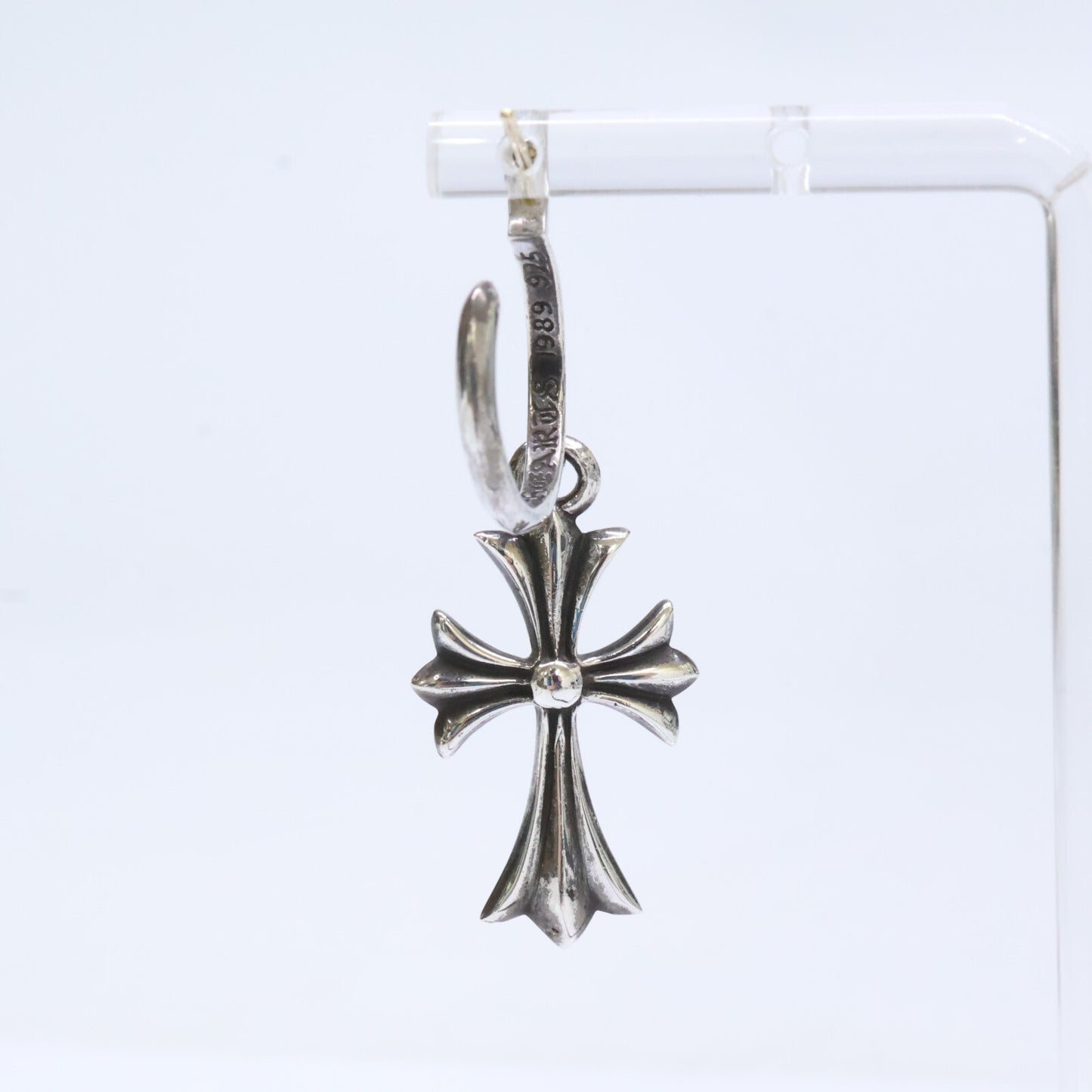 Chrome hearts クロムハーツ SV925 x 14K タイニーCHクロス フープ ピアス