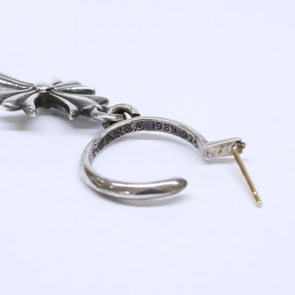 Chrome hearts クロムハーツ SV925 x 14K タイニーCHクロス フープ ピアス