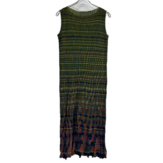 JURGEN LEHL Yogalen Multicolor cotton all-over print pleated sleeveless dress Dress