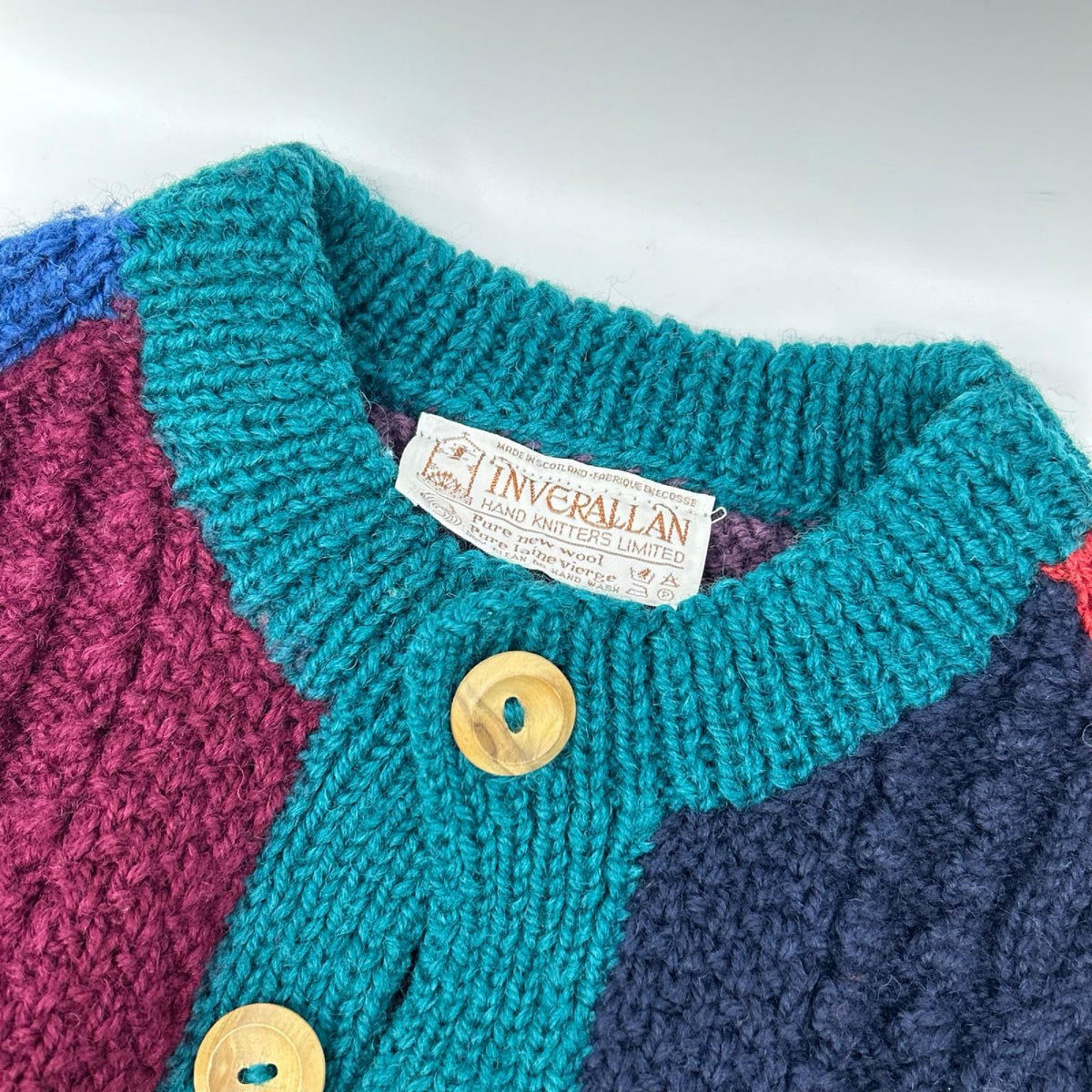 Inverallan インバーアラン ユナイテッドアローズ別注マルチカラーカーディガン トップス