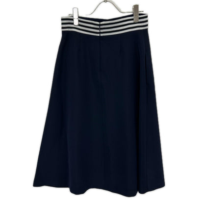 BORDERS at BALCONY ボーダーズアットバルコニー ネイビー BD1111-3H-25 TWILL SKIRT スカート