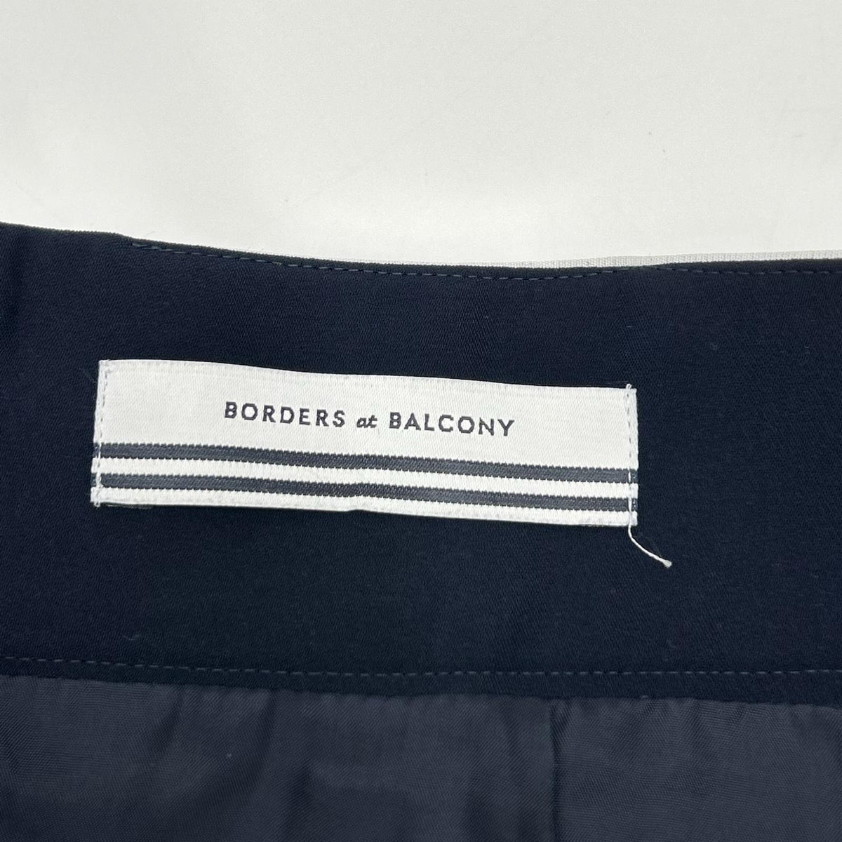 BORDERS at BALCONY ボーダーズアットバルコニー ネイビー BD1111-3H-25 TWILL SKIRT スカート