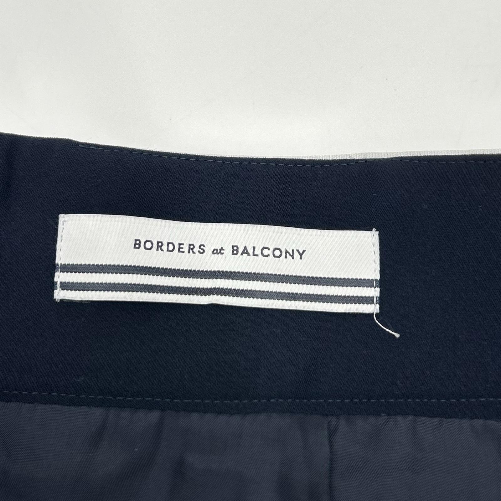 BORDERS at BALCONY ボーダーズアットバルコニー ネイビー BD1111-3H-25 TWILL SKIRT スカート
